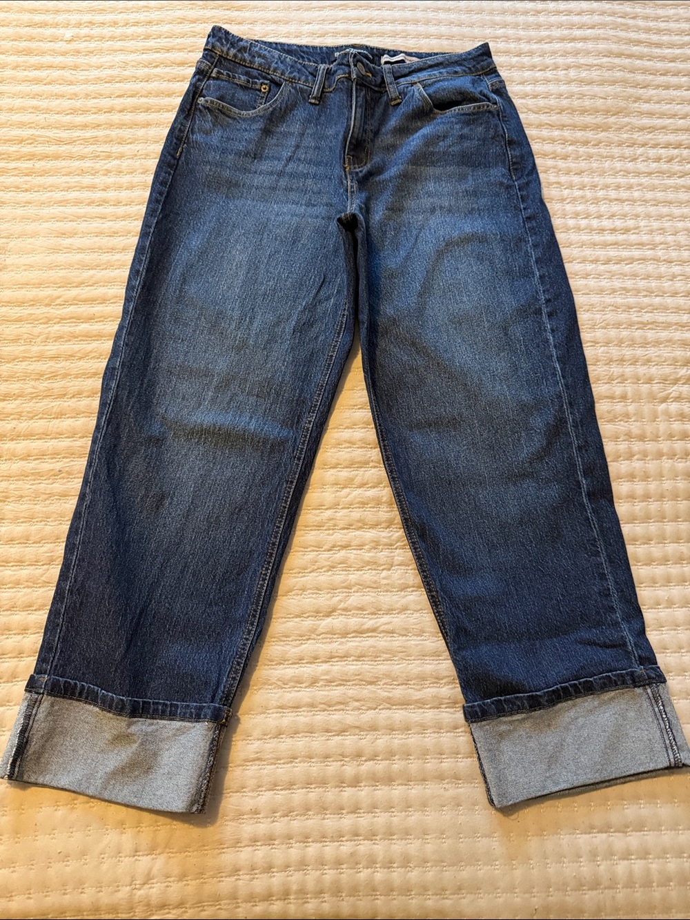 BCBGeneration MidRise Wide Leg Straight Jeans w/ Cuff - Fabulous 9/29 ❤️